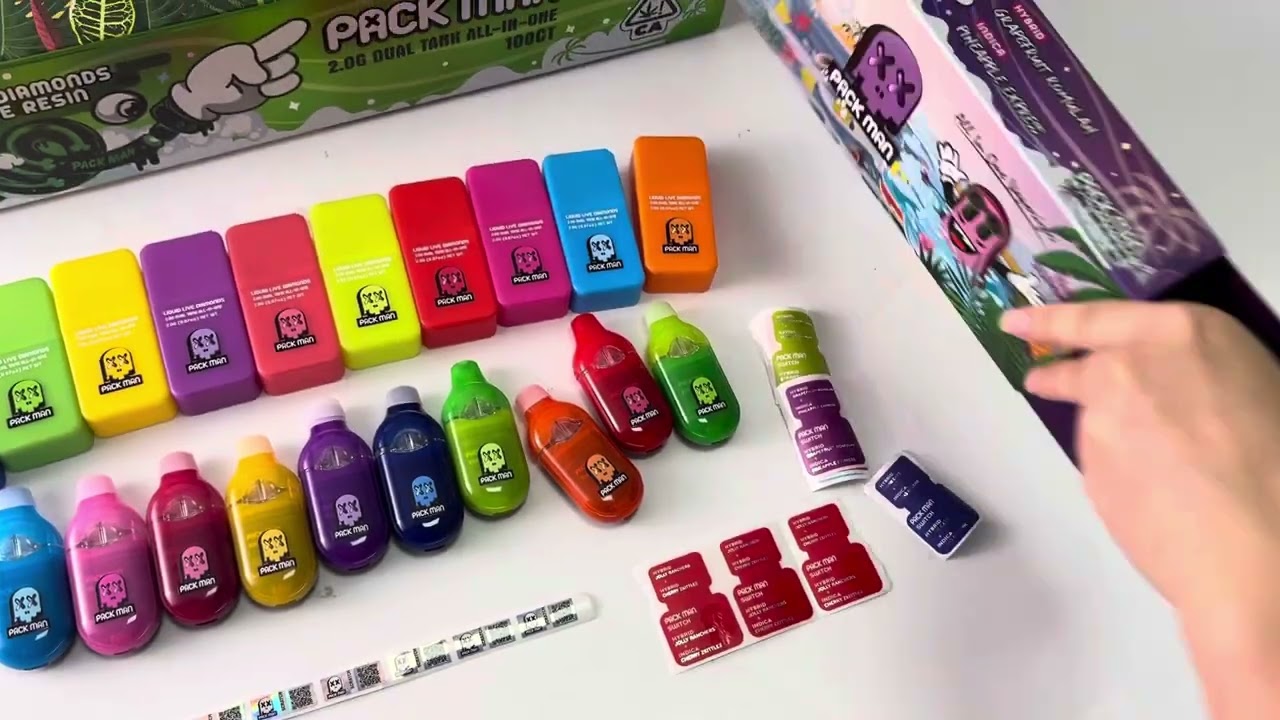 2025 Packman Summer Edition 2g Switch Dual Tank Dual Chamber Disposable Vape