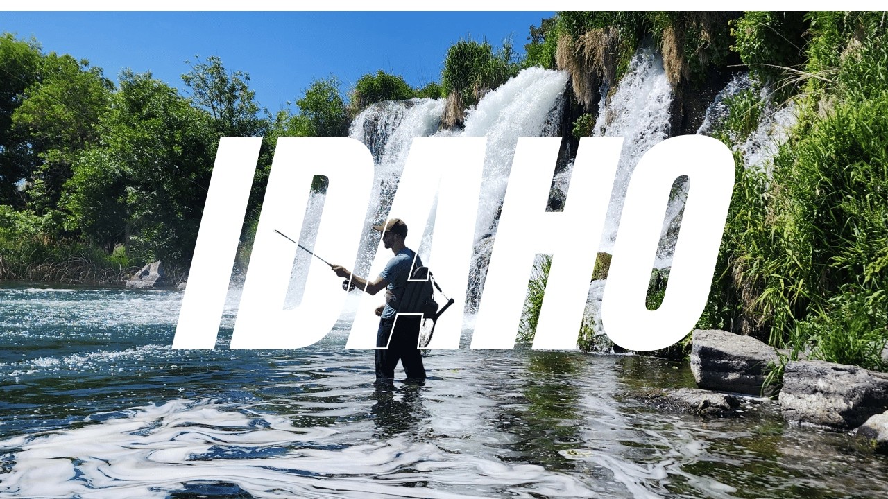 BIG CRAZY TROUT! | Idaho's INSANE Spring Stream with MASSIVE Waterfall | Fly Fishing Idaho