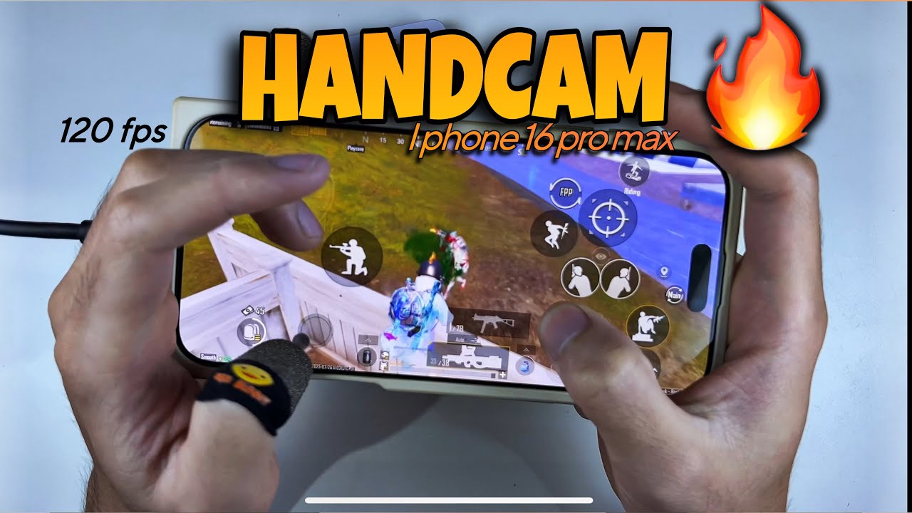 ✅🆙PUBG MOBILE FULL HANDCAM 4K 😱1VS4 🎮 iPhone 16 pro max 📱 120FPS   5Finger🔥 Playing alone