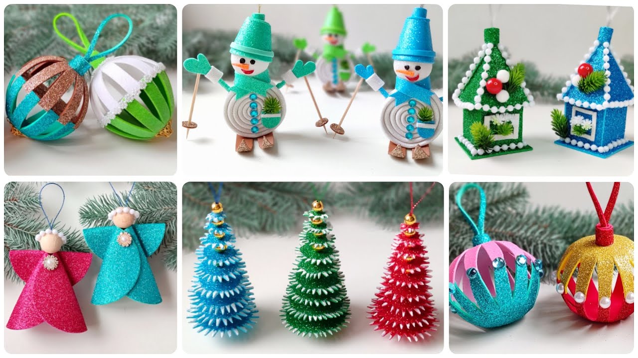 🔥6 Ideas 🎄 Christmas Decorations 🎅 DIY Christmas tree toys ☃️ Christmas crafts