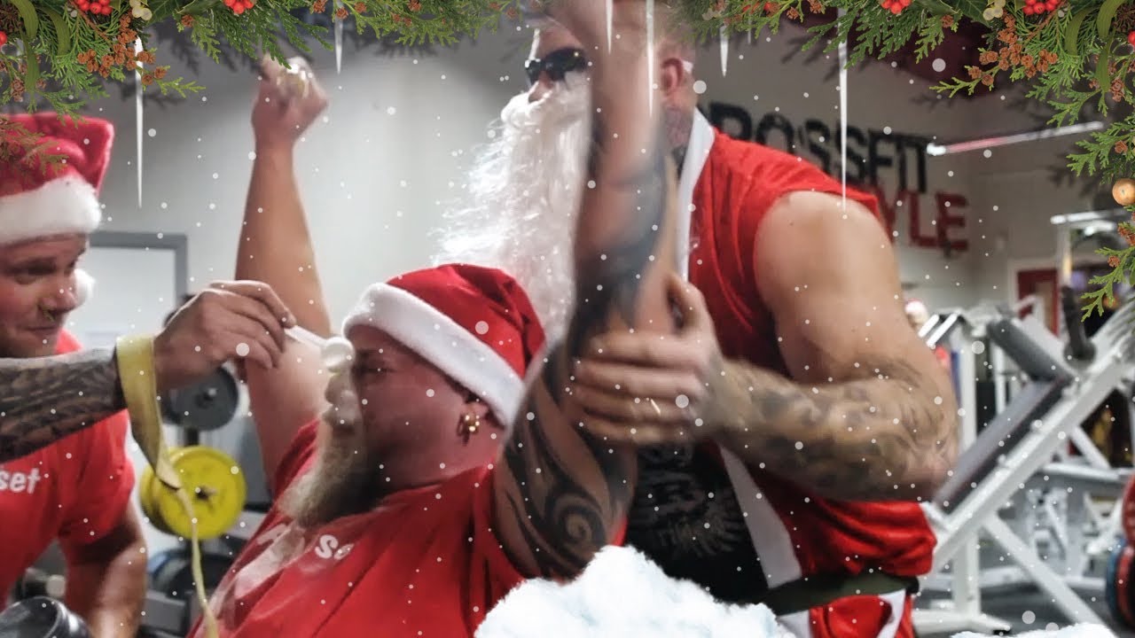 Christmas at the GYM - Santa Going Crazy
