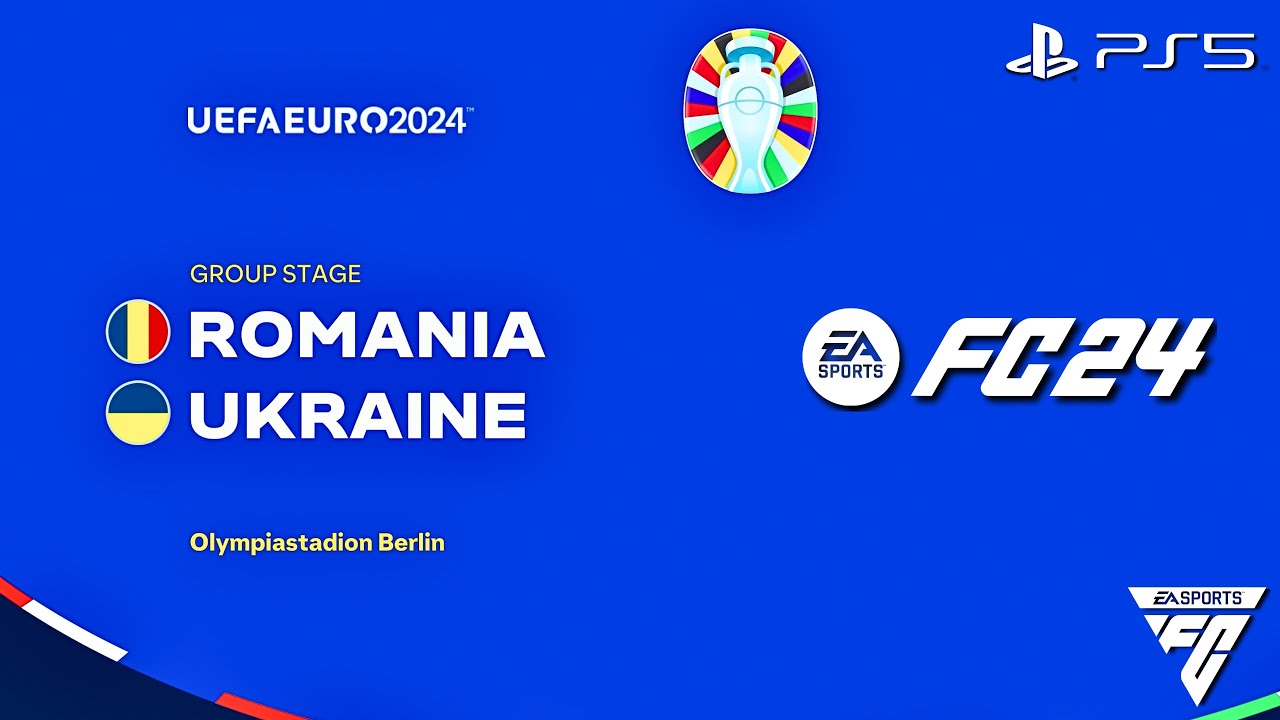 FC 24 - Romania vs. Ukraine - EURO 2024 Group Stage Matchday 1 Match | PS5&trade; [4K60]