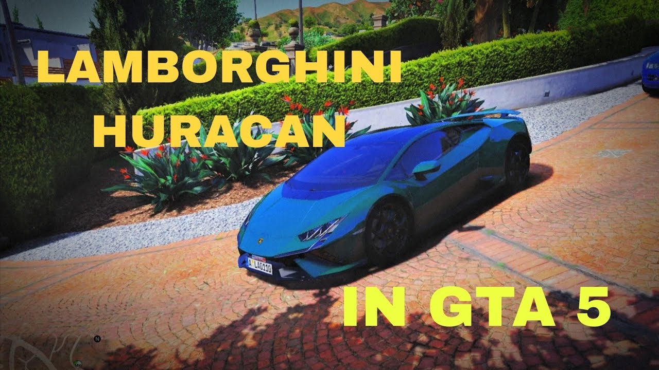 Lamborghini Huracan in GTA 5 l GTA V mods