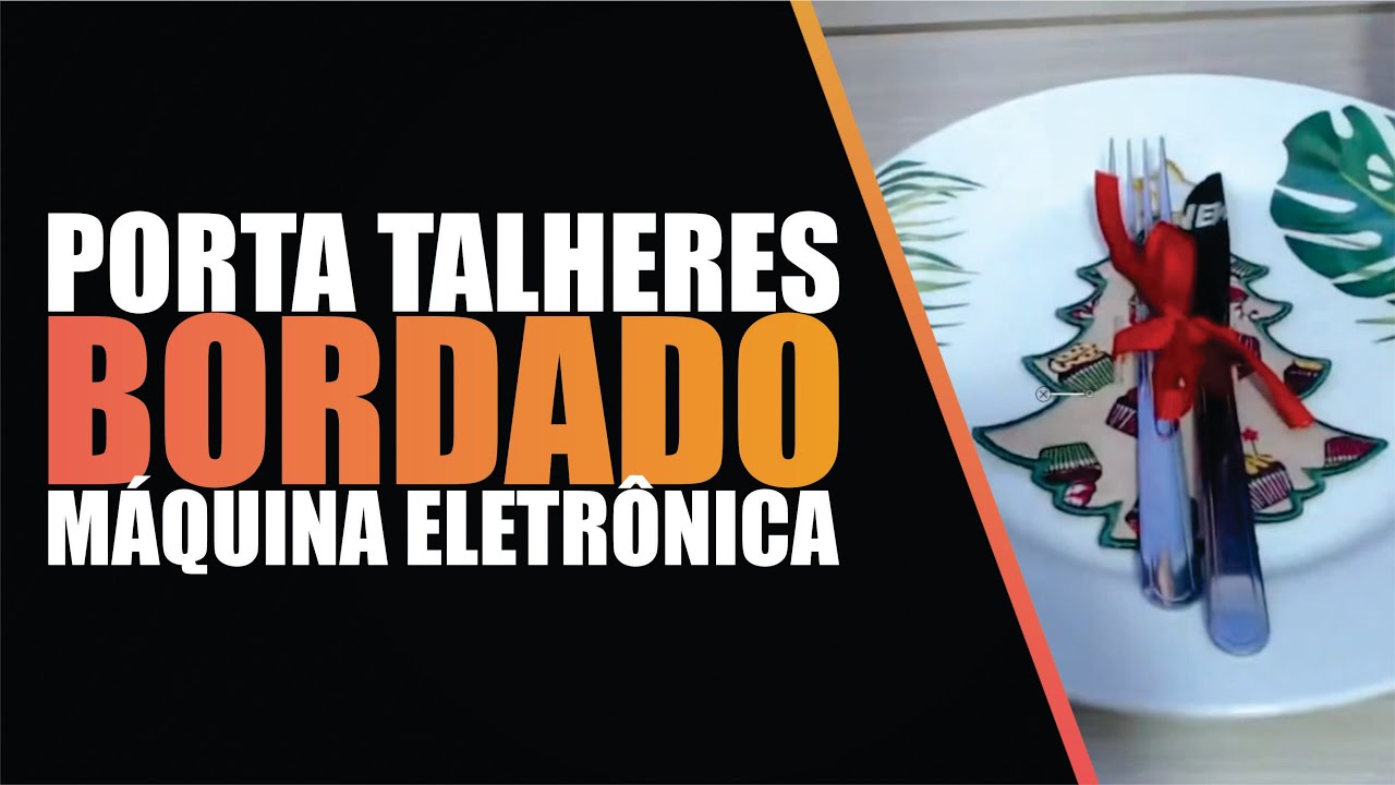 PORTA TALHERES BORDADOS