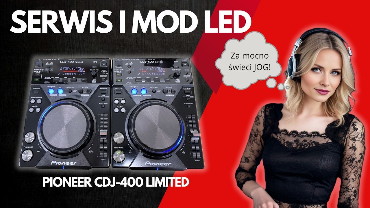 Mod LED i serwis Pioneer CDJ-400 Limited #pioneer #pioneerdj #zreperujto