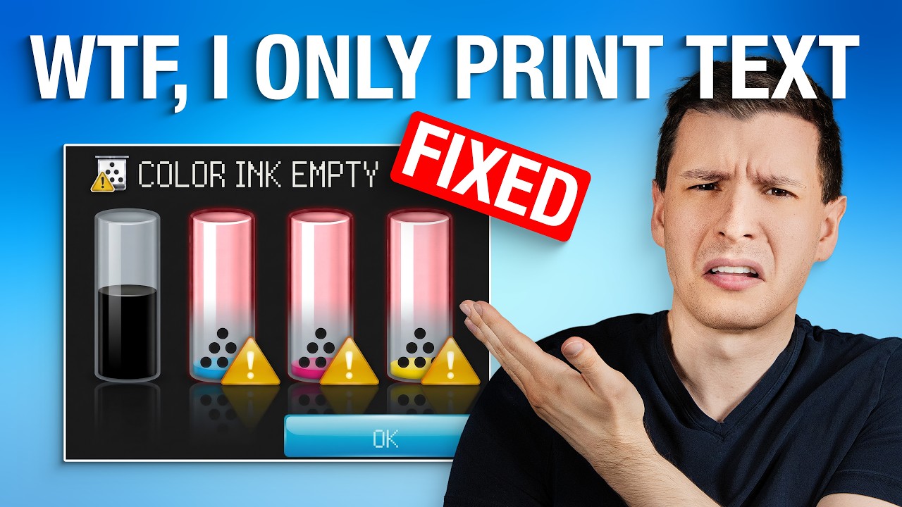 Fix the Dumb Reason Your Printer Wastes Color Ink