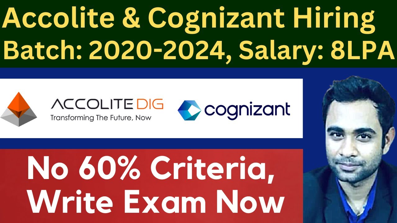 Accolite Digital & Cognizant Hiring | Batch 2020-2024 | Don't Miss this Opportunity