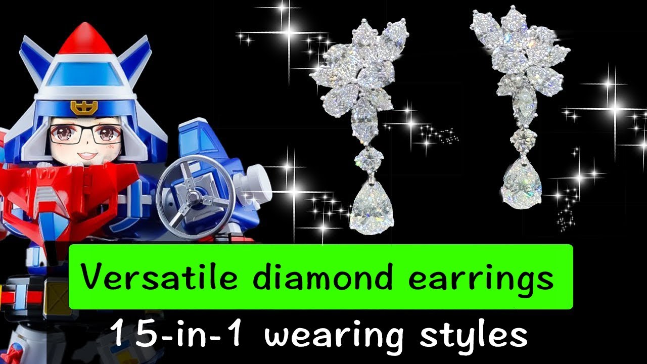 Versatile diamond earrings