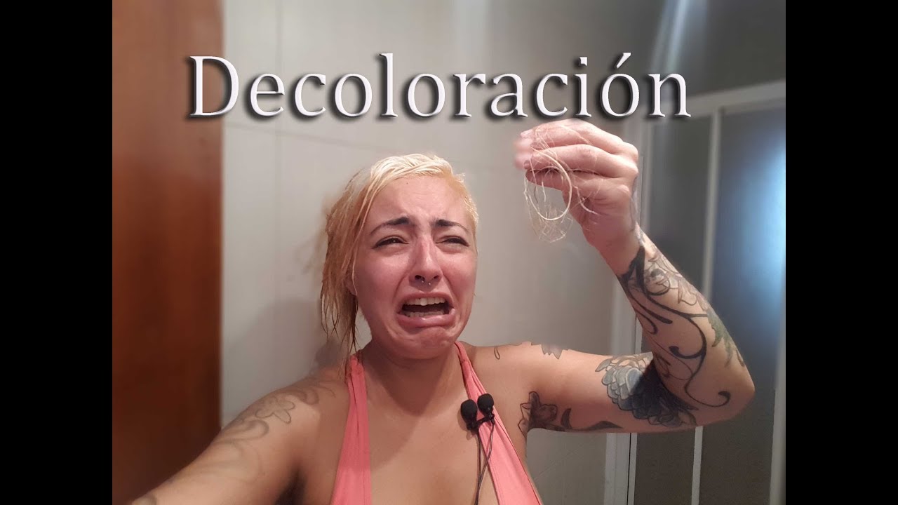 Decoloracion / gris / se me cae el pelo / español