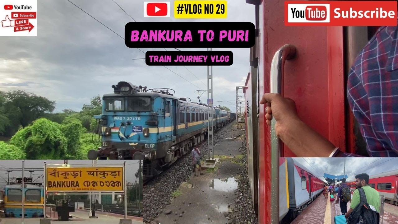 Bankura to Puri | Train journey Vlog || Nandan Kanan Express ||General Class || #train  #bankura