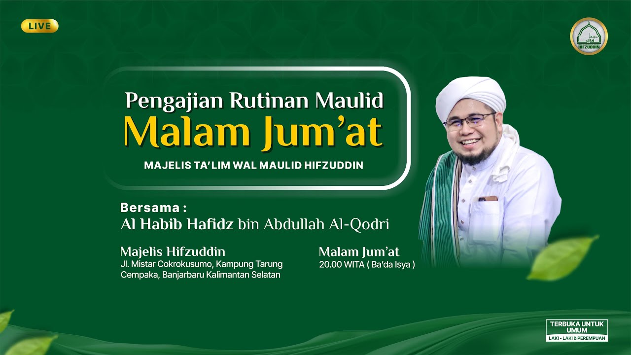 🛑[LIVE]  Pengajian Rutin Malam Jum'at Majelis Hifzuddin, 22 Januari 2026