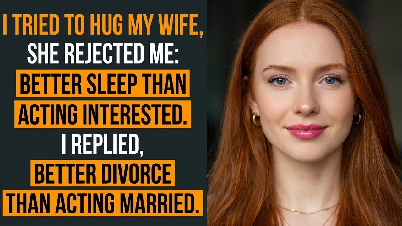 I Tried to Hug My Wife, She Rejected Me： ＂Better Sleep Than Acting Interested.＂ I Replied, ＂Better…