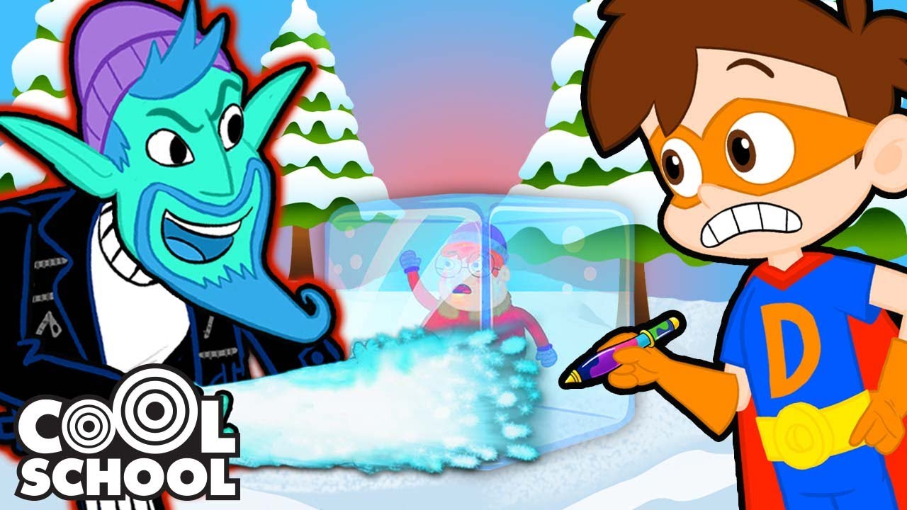 Drew Saves The Snow Day! ❄️ School's Out!! ❄️ | A Stupendous Drew Pendous Story | Cool School