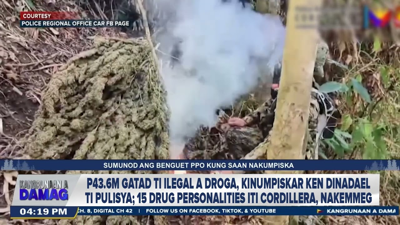 P43.6M gatad ti ilegal a droga, kinumpiskar ken dinadael ti pulisya