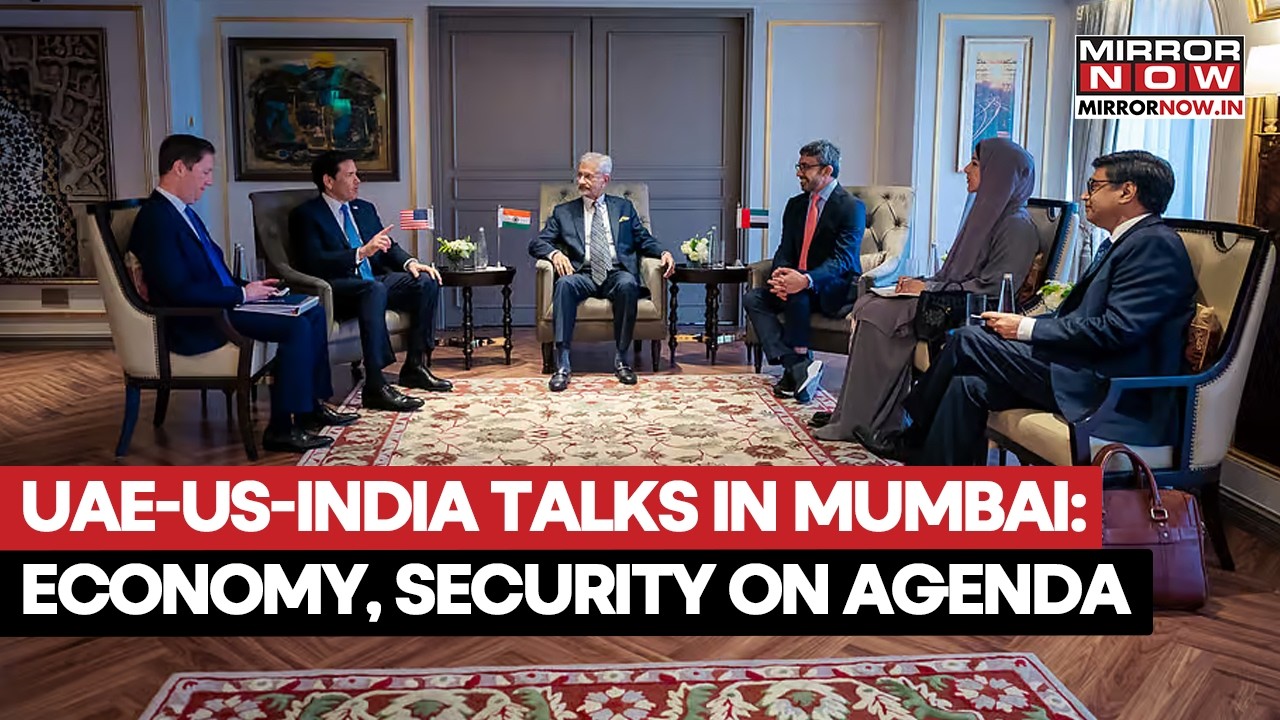 India, US And UAE Hold  Trilateral Talks On Economic Ties And Regional Security In Mumbai