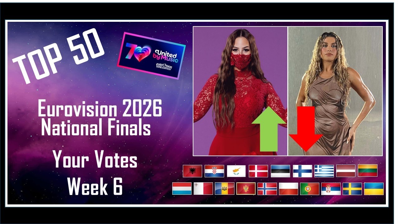 YOUR VOTES | TOP 50 | National Finals | Eurovision 2026 Charts Week 6