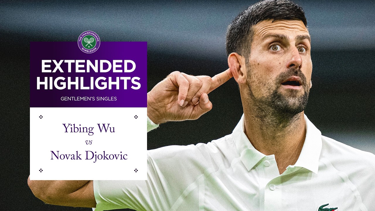 Djokovic wins THRILLER | Yibing Wu vs Novak Djokovic | Extended Highlights | Wimbledon 2026