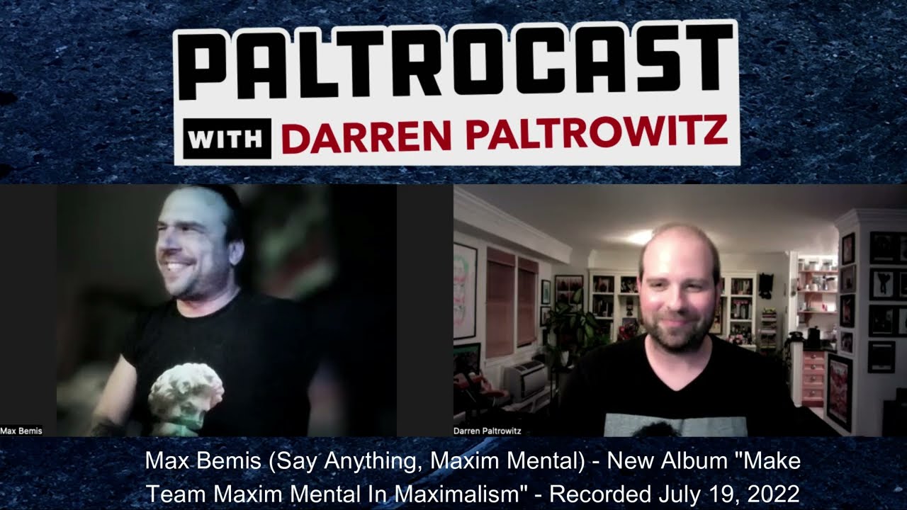 Max Bemis (Say Anything, Maxim Mental) interview with Darren Paltrowitz