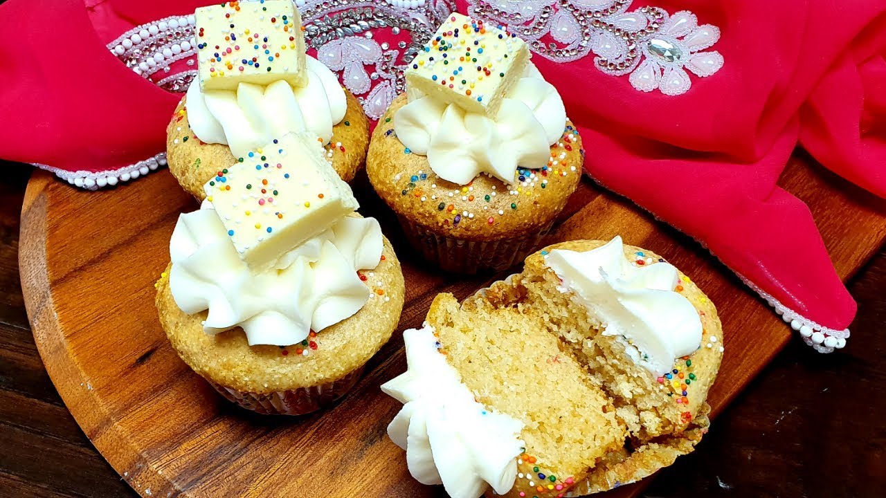 Barfi Cupcakes Eggless - Episode 898