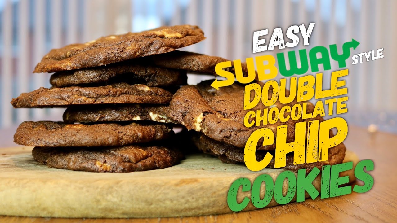Easy Subway Style - Double Chocolate Chip Cookies | Montvale Bakes