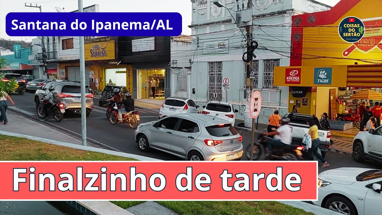 Um tour nas ruas e centro de Santana do Ipanema/Alagoas. Novembro de 2025.