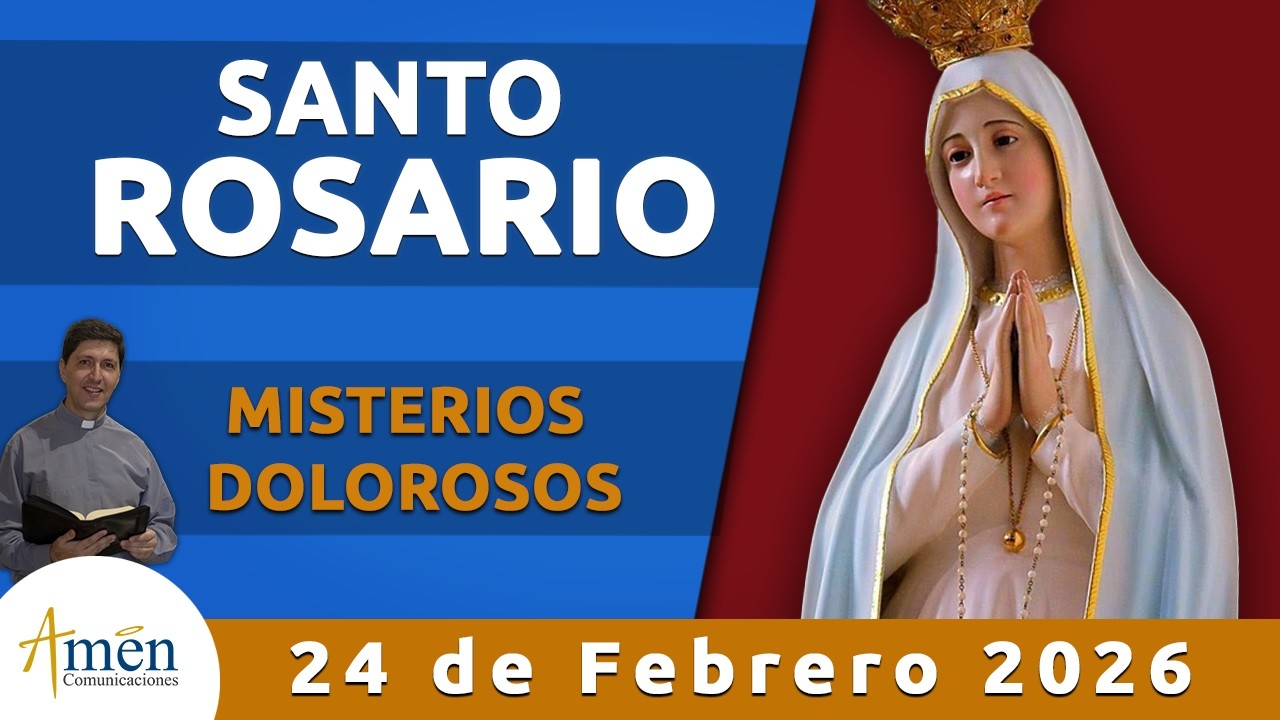 Santo Rosario Hoy Martes 24 Febrero 2026 l Padre Carlos Yepes l Misterios Dolorosos | Rosario