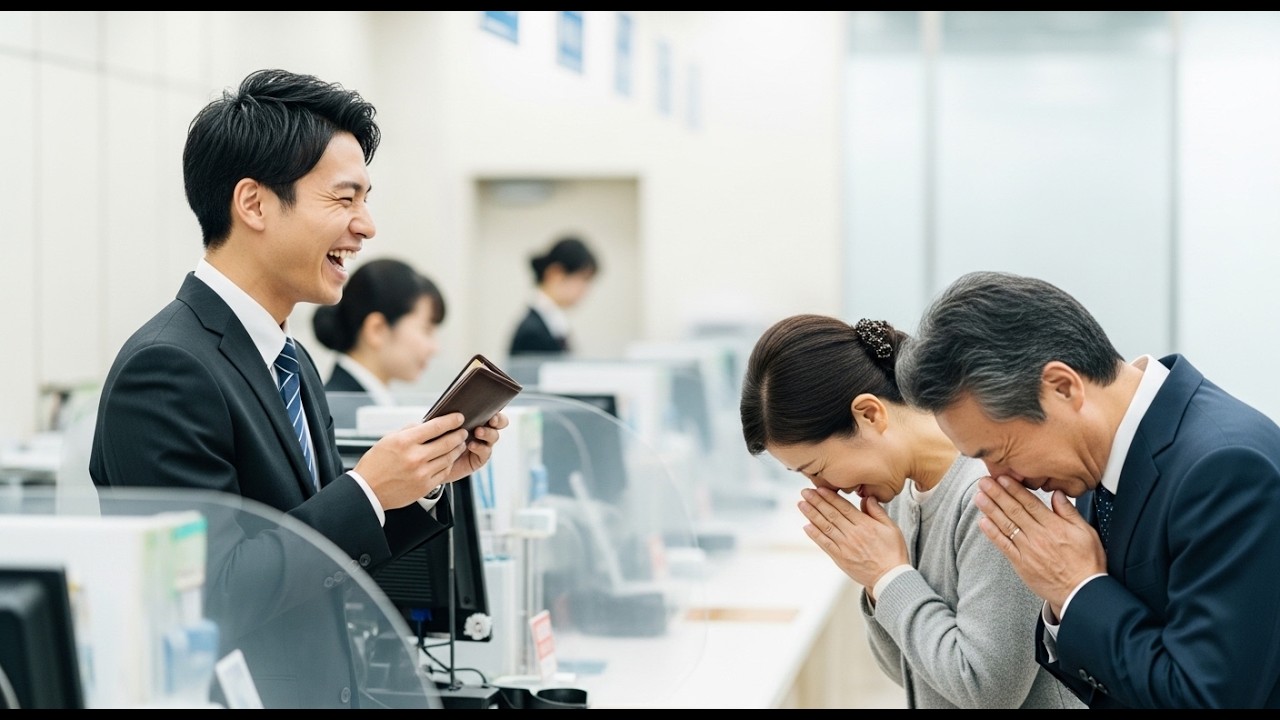 老夫婦の財布を叩きつけた支店長→1枚の名刺で空気が凍る