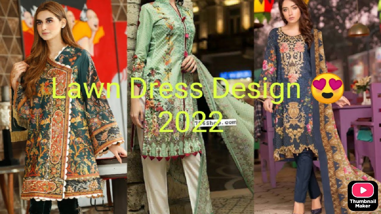 Letest Summer Lawn Dress Design 2022😍/ Lawn Dress collection