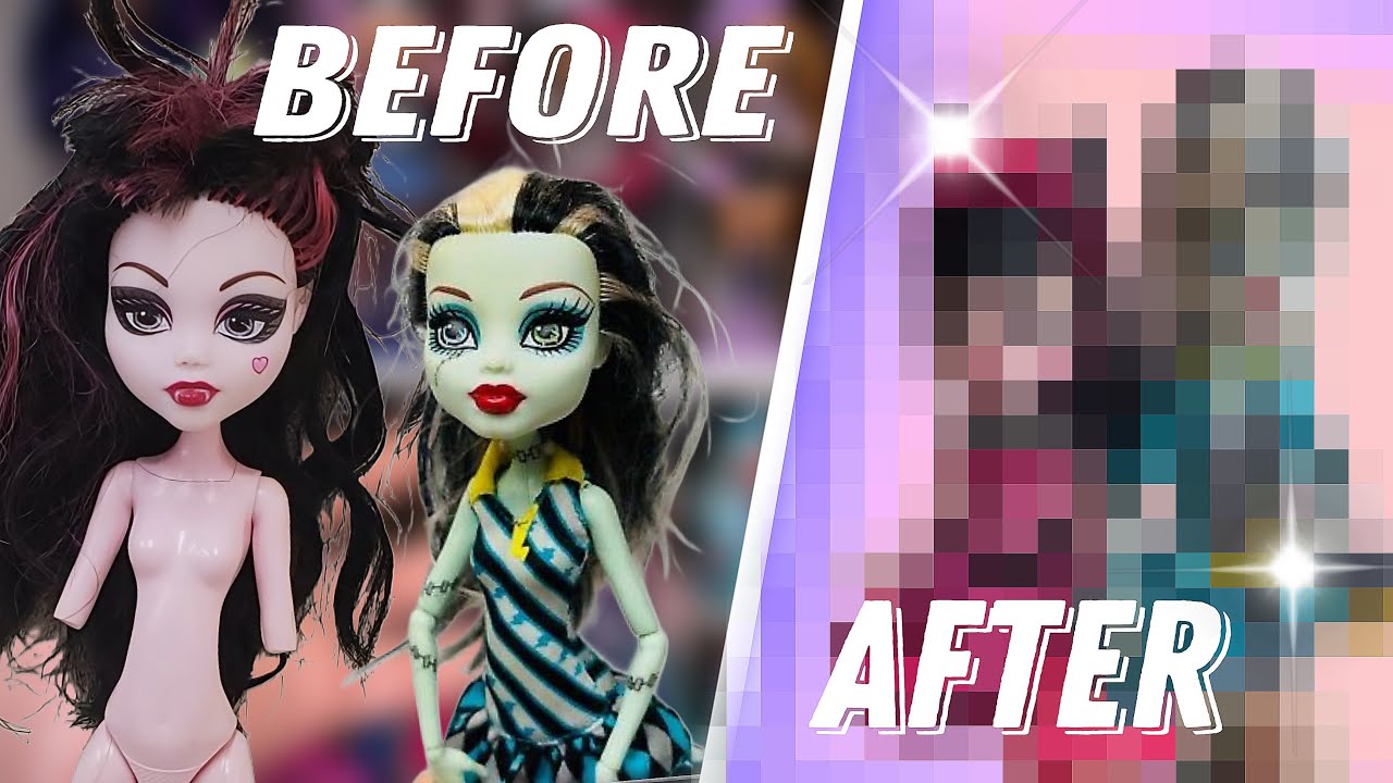 ВОССТАНОВЛЕНИЕ КУКОЛ МОНСТЕР ХАЙ🧟‍♀️//Restyle monster high dolls/ рестайлинг монстер хай
