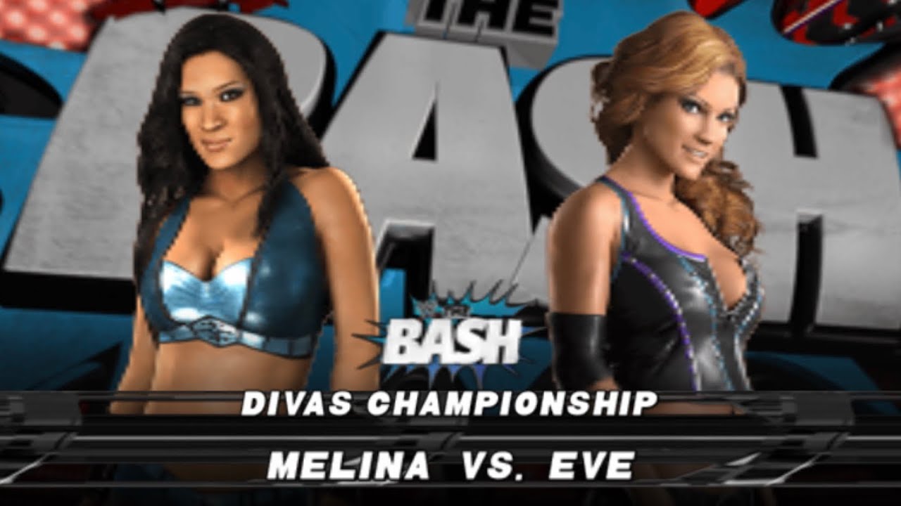 WWE The Bash - Divas Championship Melina vs Eve + Mickie James Debuts 