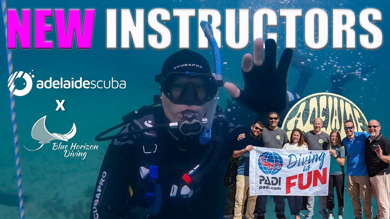 We TRAINED New PADI Dive Instructors In AUSTRALIA - Adelaide Scuba x Blue Horizon Diving IDC 2023