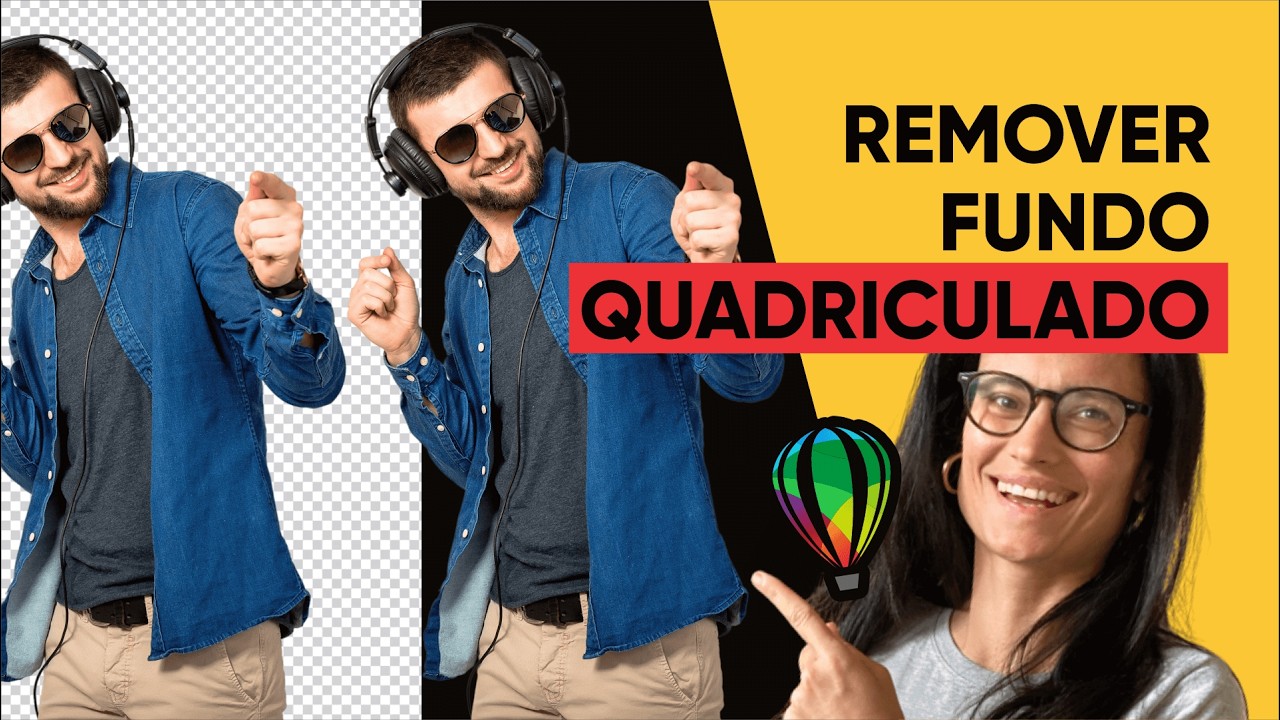 Como remover fundo quadriculado no Corel Draw