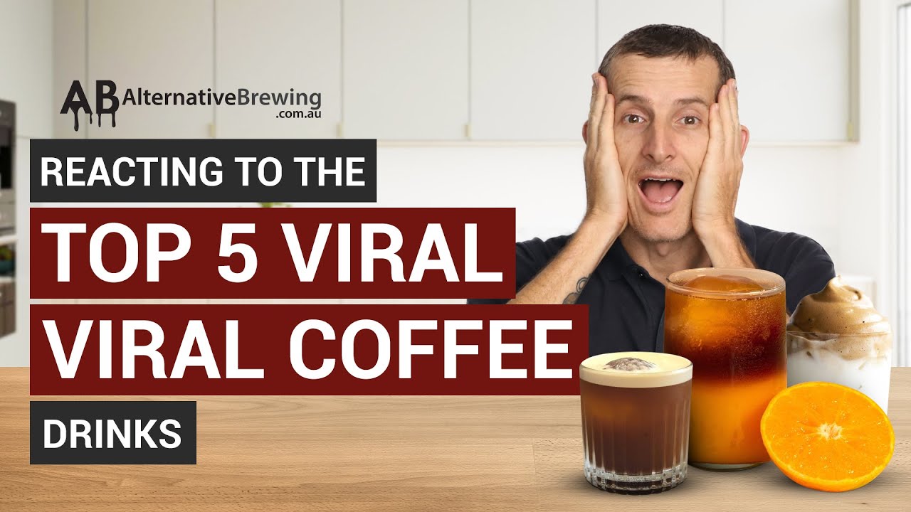 Top 5 Viral Coffee Drinks First-time Reaction Video (Dalgona, Espresso & OJ, Aerocano & MORE!)