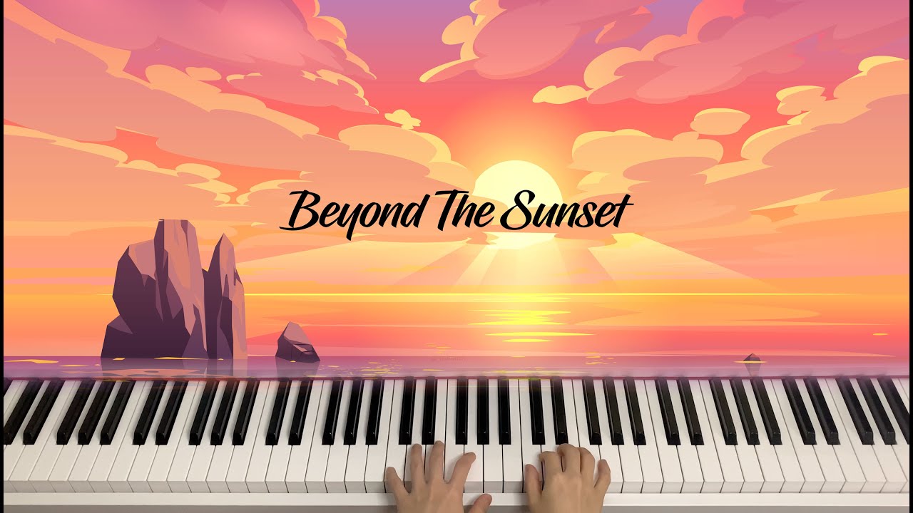 Beyond The sunset (Virgil P. Brock) - Hymn Piano Improvisation Instrumental with Lyrics