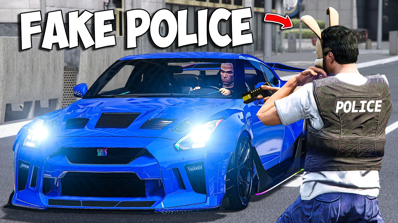 I Became a FAKE POLICE to Steal Cars in GTA 5