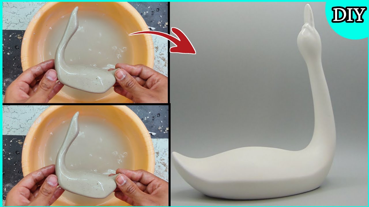 Pop craft / White Cement craft ideas / Showpiece / Home Decoration / Easy craft