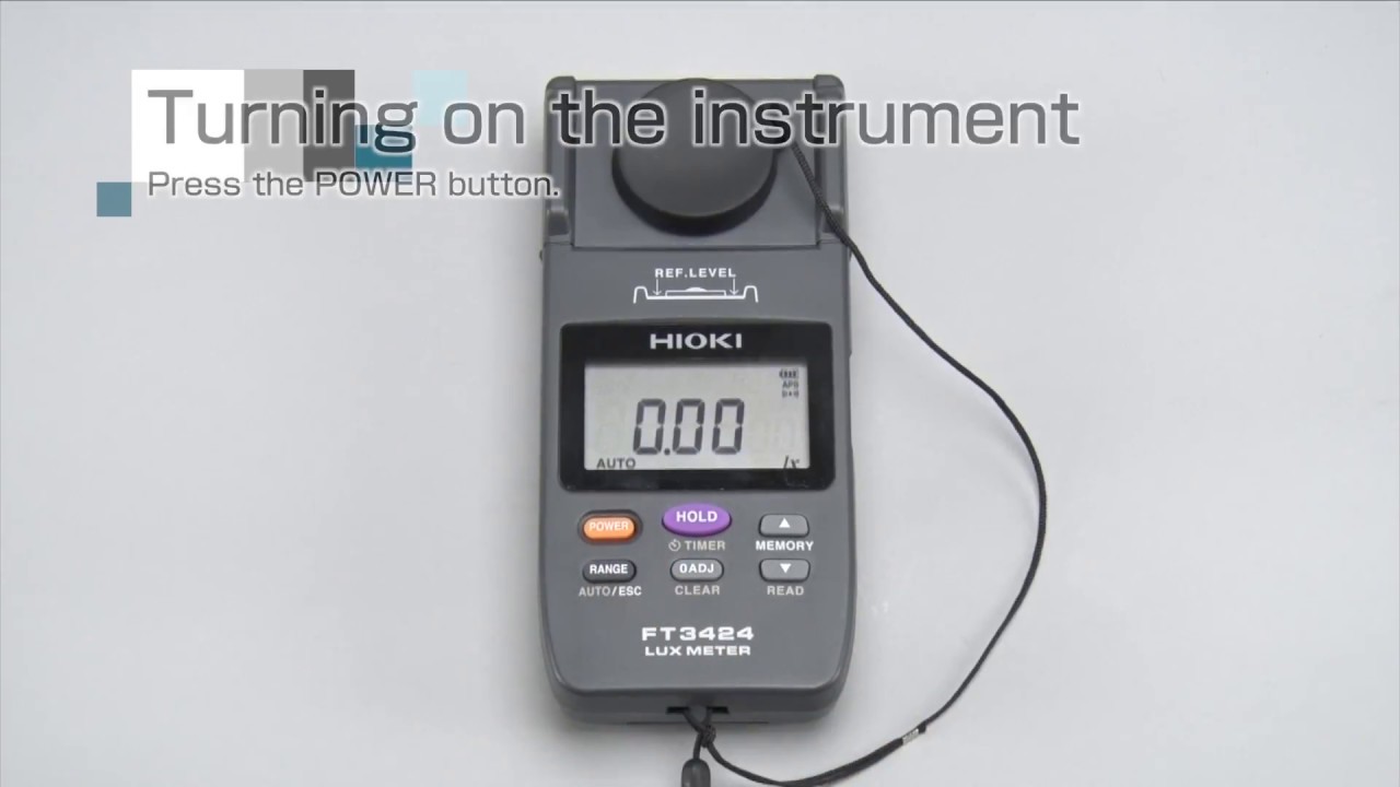 How to Use the Hioki Lux Meter FT3424