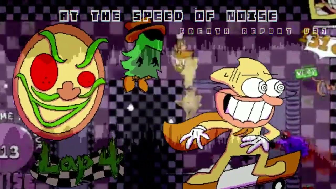 (FLASHING LIGHTS WARNING) AT THE SPEED OF NOISE | PIZZA TOWER CUSTOM OST (aka DEATH REPORT V3)
