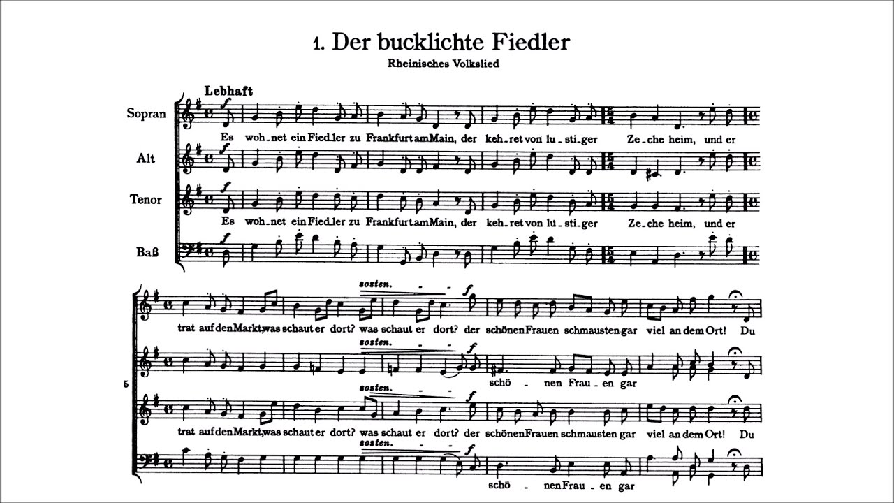 Brahms - 6 Lieder and Romances Op. 93a (Score)