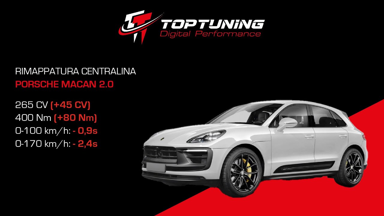 RIMAPPATURA CENTRALINA PORSCHE MACAN 2.0T 265CV (TopTuning Peschiera del Garda)