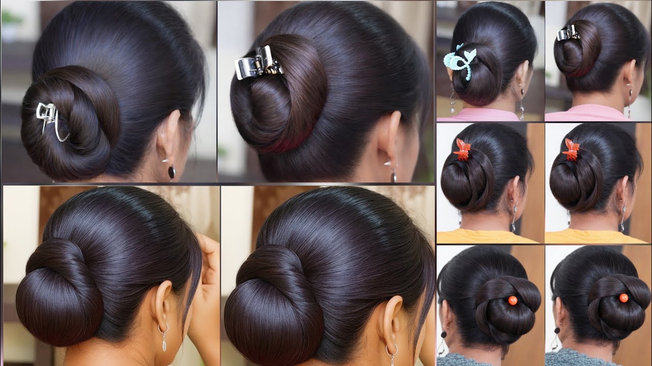 Beautiful Party Bun Hairstyle | Elegant Juda for Girls