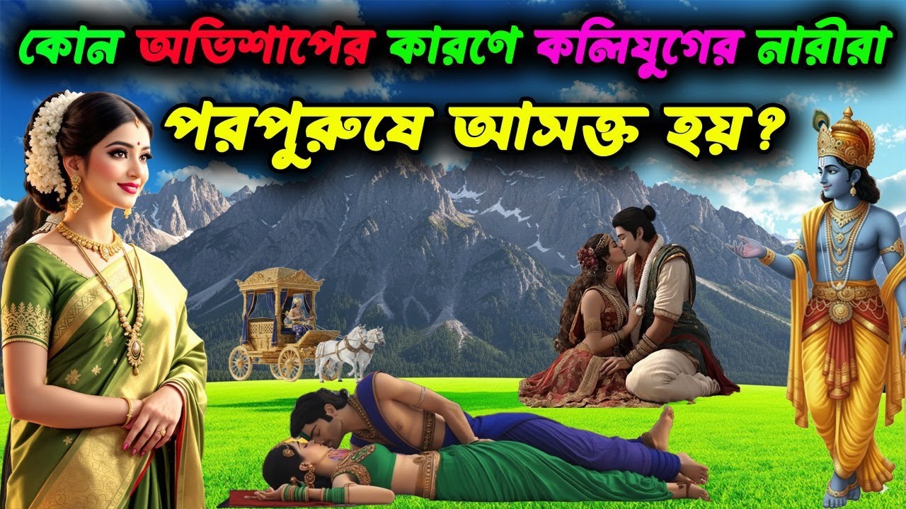 🌺ভগবান শ্রীকৃষ্ণ বলেছেন🌺 কোন অভিশাপের কারণে কলিযুগের নারীরা পরপুরুষের সাথে সম্পর্ক তৈরি করেন ।