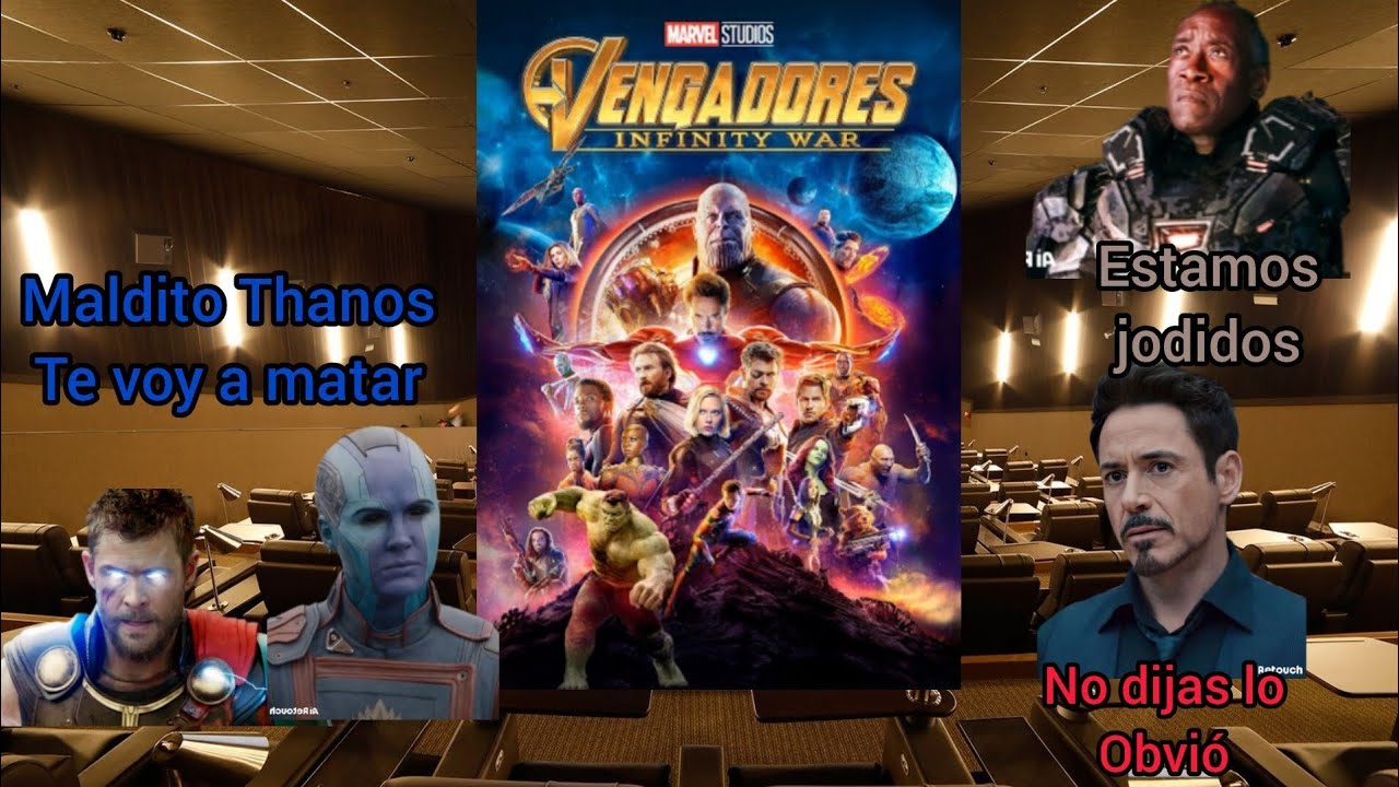 Los Vengadores reaccionando a infinity war