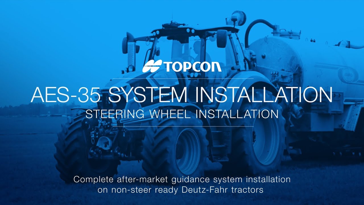 Topcon AES-35 Steering Wheel Installation