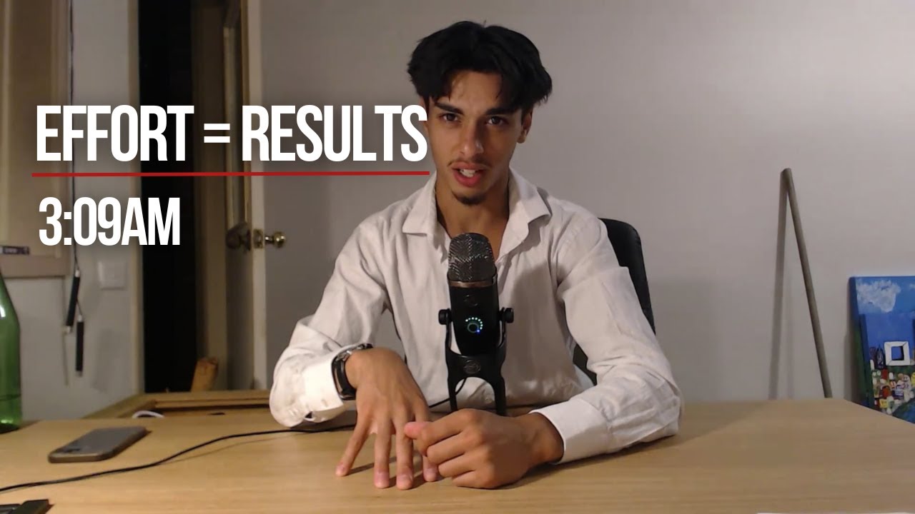 EFFORT = RESULTS. A Late night lesson