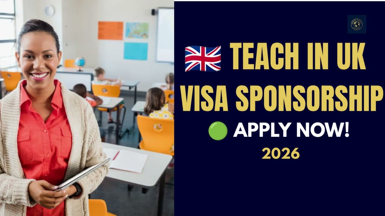 UK Teaching Jobs for International Teachers (2026) 🇬🇧 | Visa Sponsorship | How to Apply