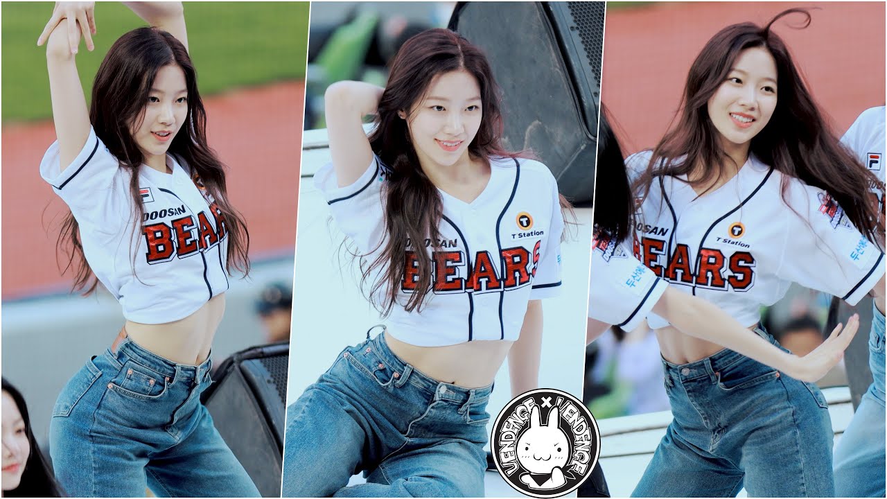 [4K] 220507 르세라핌 카즈하 직캠 'FEARLESS' LE SSERAFIM(KAZUHA) Fancam @두산베어스 프로야구  By 벤뎅이-세로캠