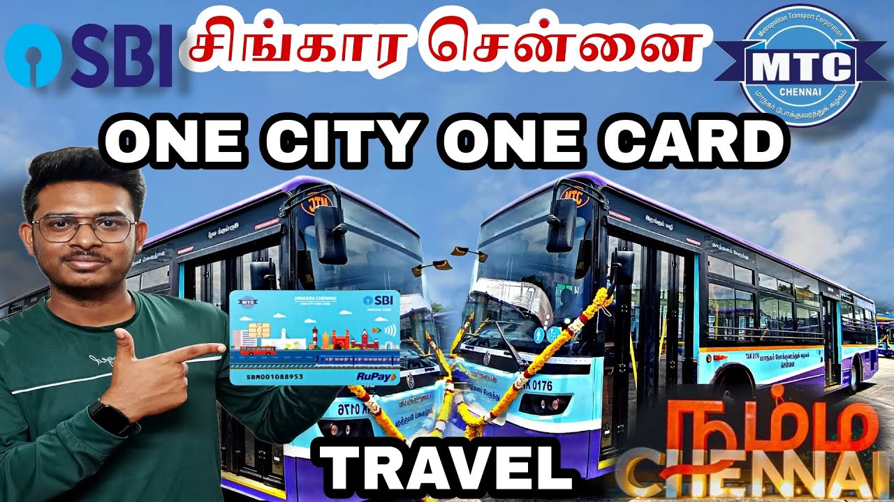 💥 சிங்காரச் சென்னை | One City One Card Travel | Bus லயும் Metro லயும் Travel பண்ணலாம் 🥳 #mtc #sbi