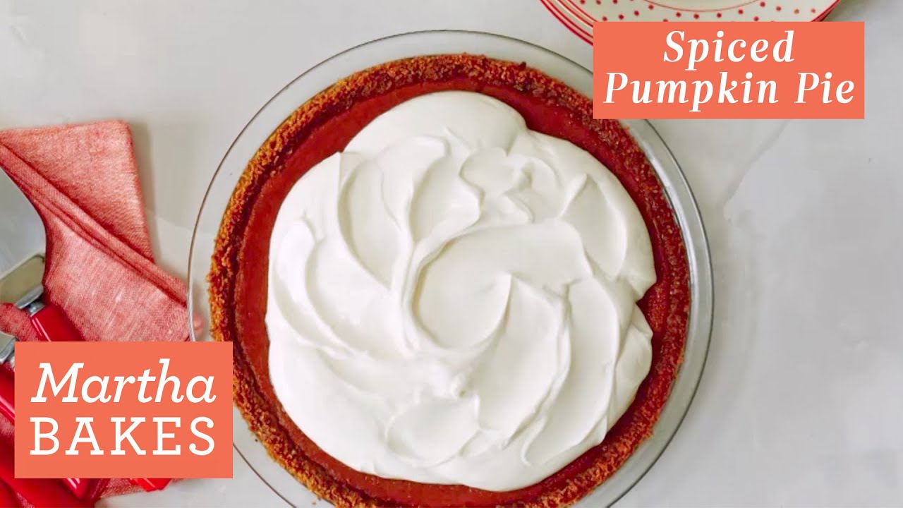 Martha Stewart's Gluten-Free Spiced Pumpkin Pie | Martha Bakes Recipes