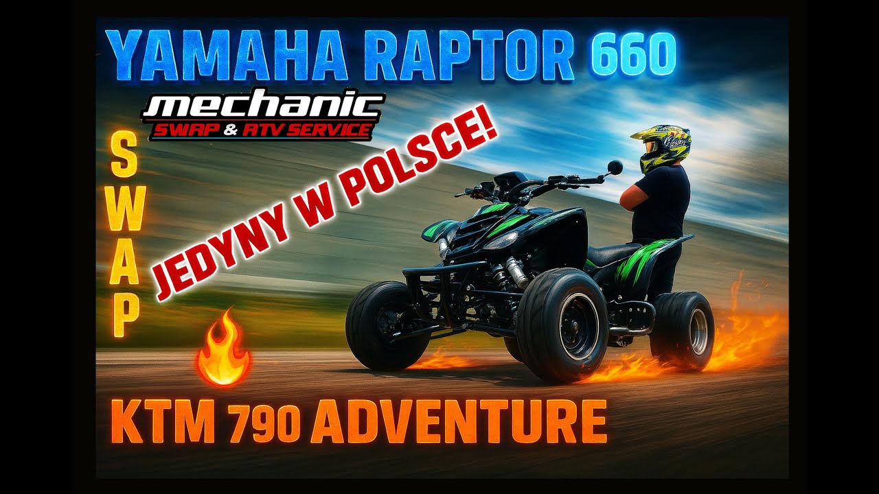 Jedyny w Polsce! ☝ Yamaha Raptoor 660 SWAP KTM 790 Adventure 👹👹 Made by Mechanic ATV 💥😉🔥 #atvriders